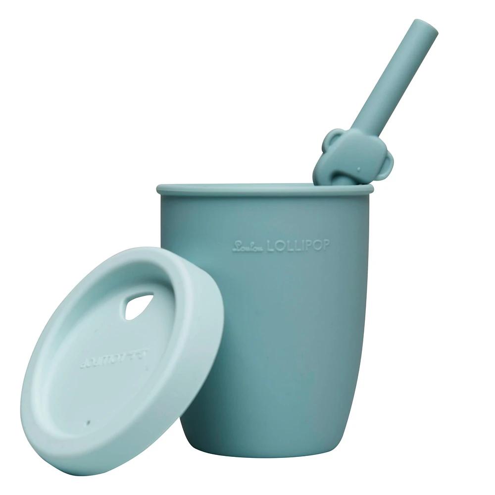 Kids Silicone Cup with Straw