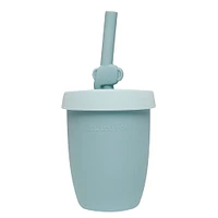 Kids Silicone Cup with Straw