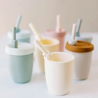 Kids Silicone Cup with Straw