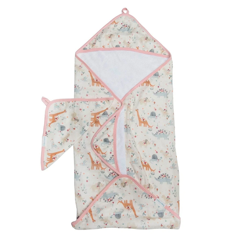 Ensemble Serviette à Capuchon - Baby Dinomite