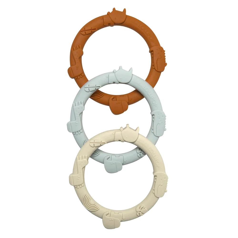 Wild Teething Ring Set - Ginger/Honey