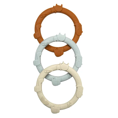 Wild Teething Ring Set - Ginger/Honey