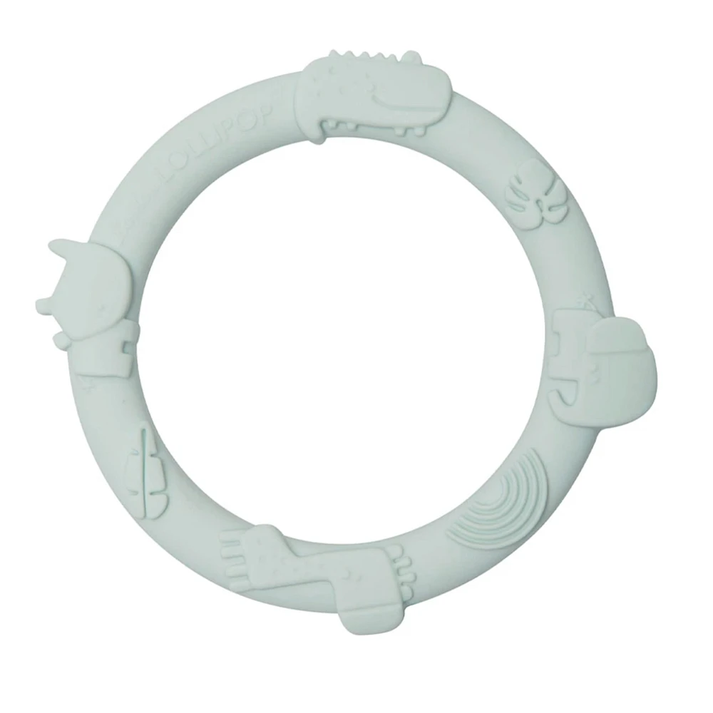 Ensemble Anneau Dentition Jungle - Vert Sauge