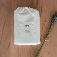 White Linen Crib Sheet