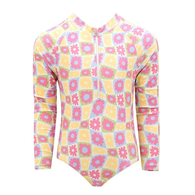 Maillot UV Manches Longues Fleurs Groovy 2-14ans