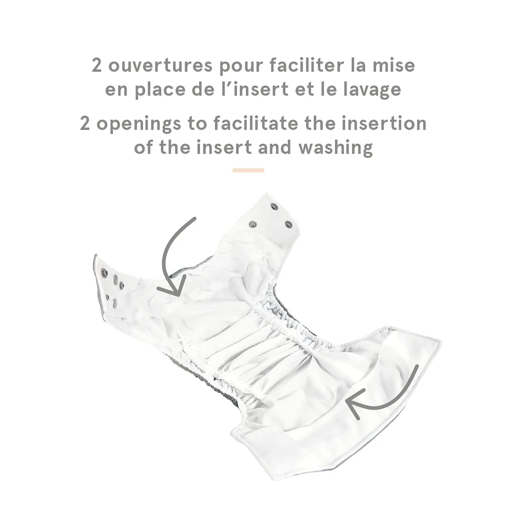 Couche Lavable Élastique Large 8-35lb - Fromage
