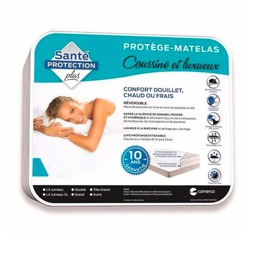 Protège-Matelas Coussiné Simple + 1 Protège-Oreiller