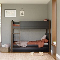 Universal Twin Storage Trundle Bed - Black
