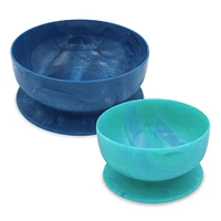 Bol Succion IncrediBowls Paquet de 2 - Marine / Aqua