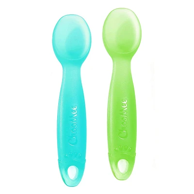 Cuillère FirstSpoon Paquet de 2 - Aqua Verte