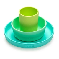 3 Piece Silicone Meal Set - Blue
