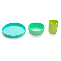 3 Piece Silicone Meal Set - Blue