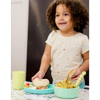 3 Piece Silicone Meal Set - Blue