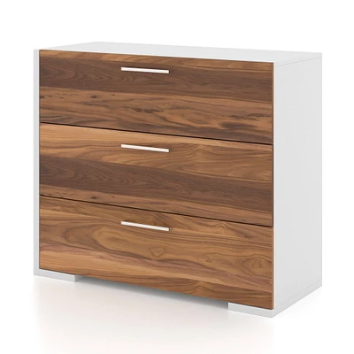 Commode 3 Tiroirs - Blanc Noyer