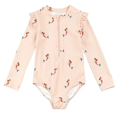 Maillot UV Manches Longues Sirènes 3-6ans