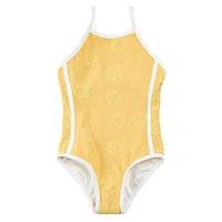 Maillot UV Une Pièce Hibiscus 3-6ans