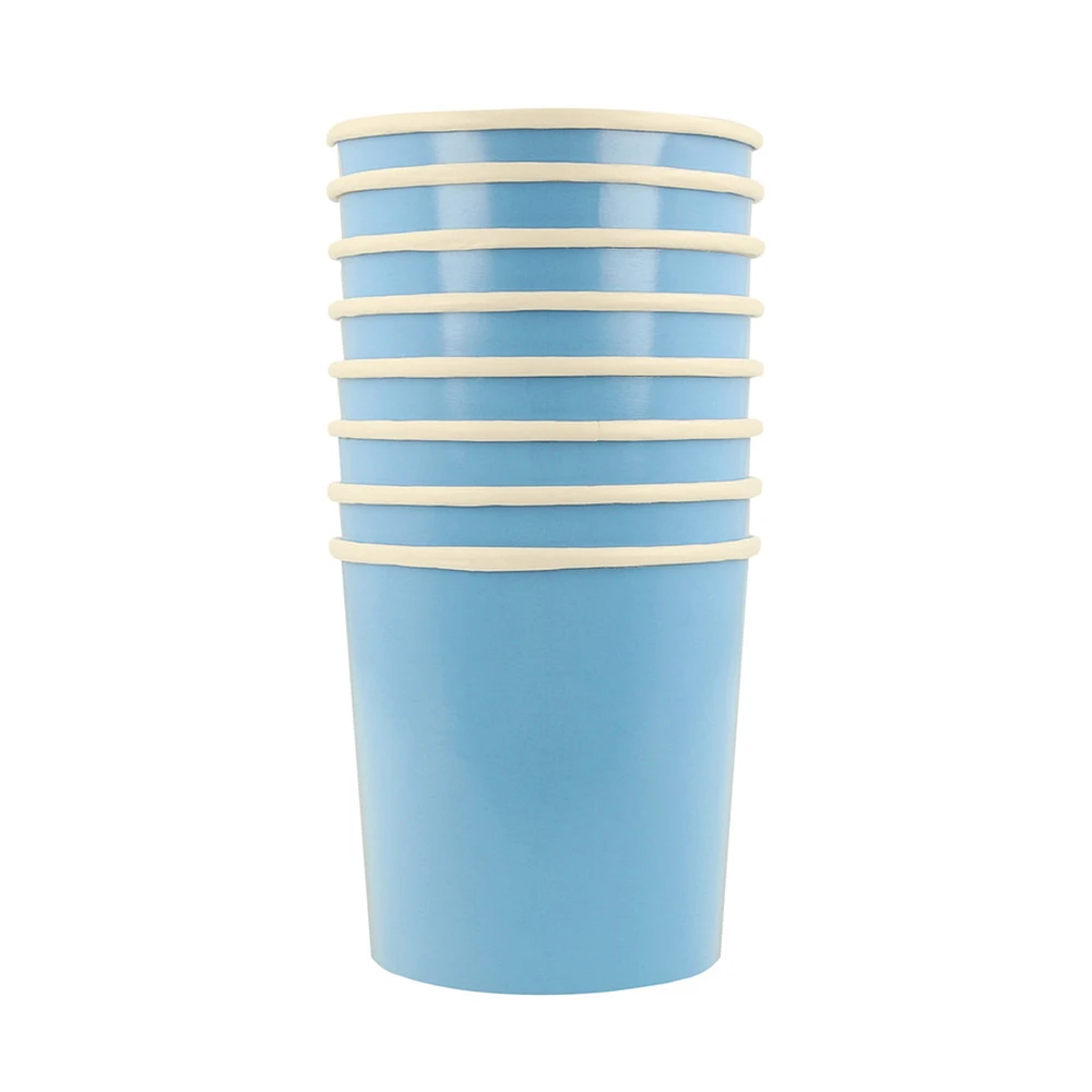Verres en Carton (8) - Bleu