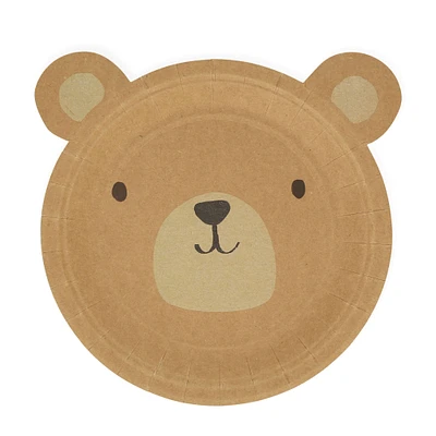 Woodland Bear Plates (8)