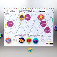 Tableau de Propreté et 9 Aimants