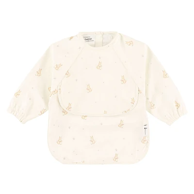 Long-sleeved Bib with integrated pocket 6-24m - Kangaroo