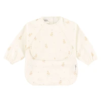 Long-sleeved Bib with integrated pocket 6-24m - Kangaroo