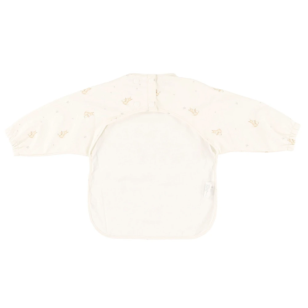 Long-sleeved Bib with integrated pocket 6-24m - Kangaroo