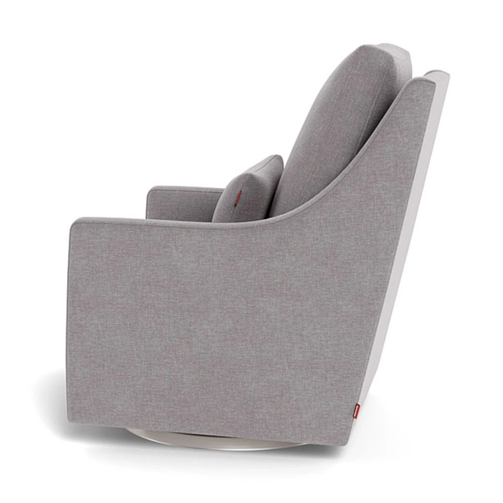 Vera Rocking and Swivel Chair - Pebble Grey / Steel
