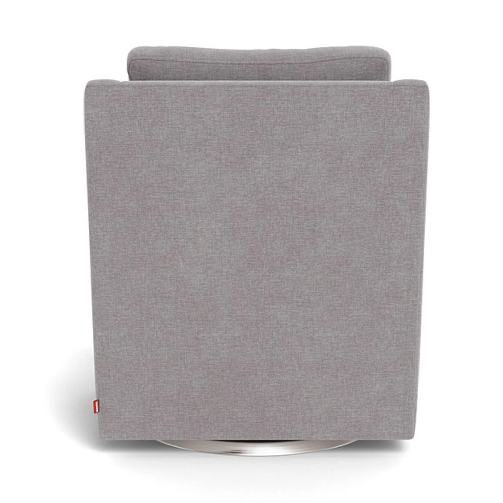 Vera Rocking and Swivel Chair - Pebble Grey / Steel
