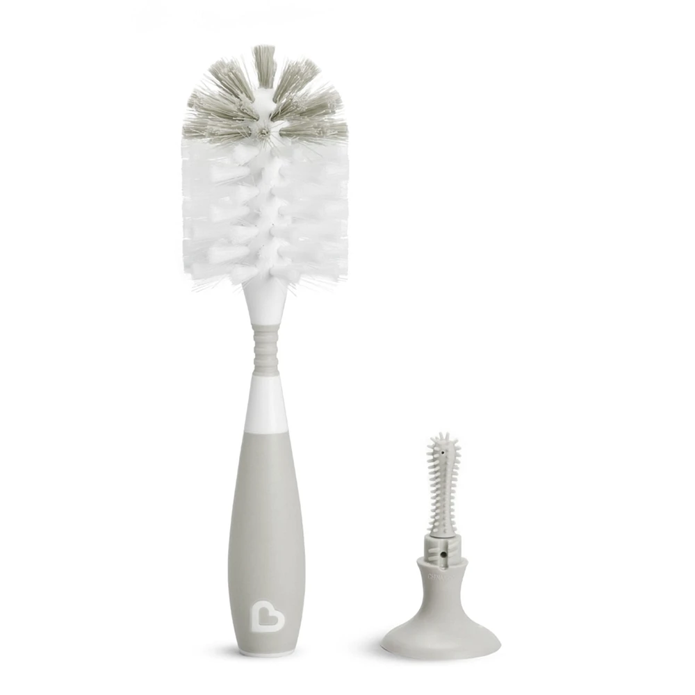 Brosse à Biberon 2 en 1 - Gris