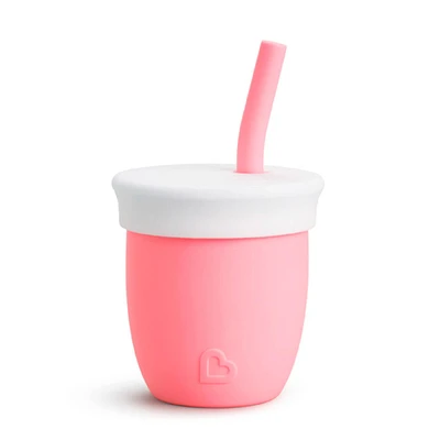 Verre en Silicone avec Paille 4oz