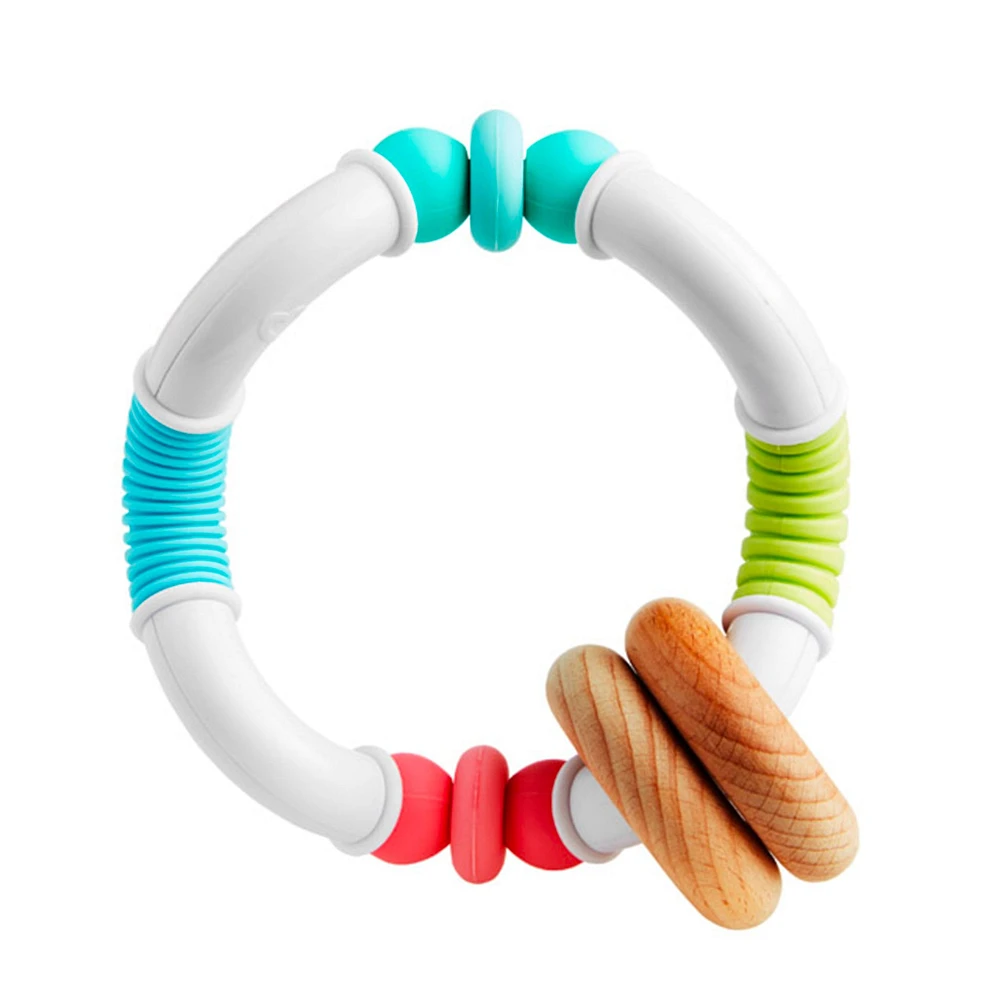 Hochet Twisty Bois Et Silicone