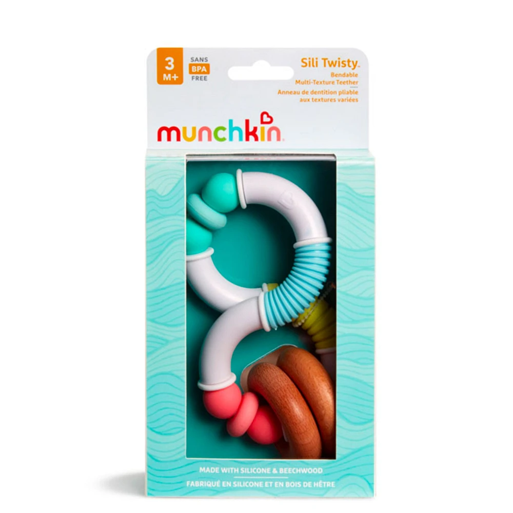 Hochet Twisty Bois Et Silicone