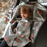 Car Seat Poncho 0-6y - Sloth