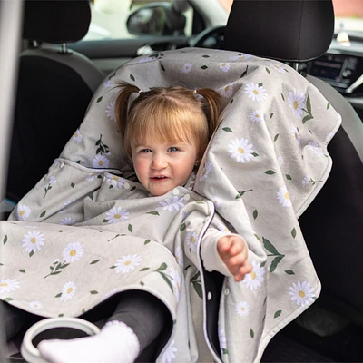 Car Seat Poncho 0-6y - Daisies