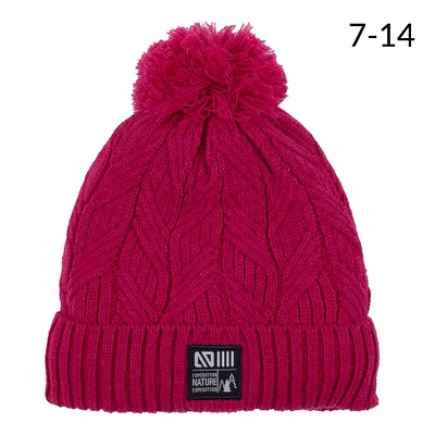 Rose Knit Beanie 2-14y