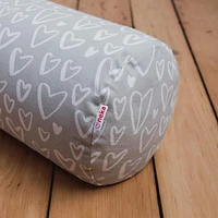 Nursing Pillow - Grey Hearts