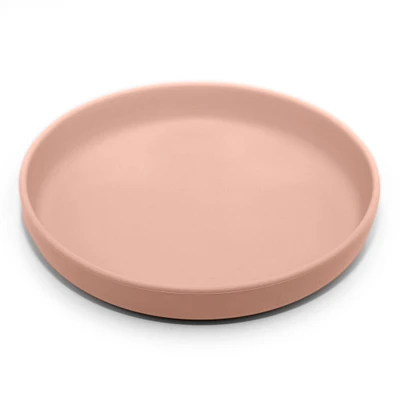 Assiette Silicone Rose