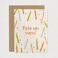 Carte de Souhait-Fais un Voeu!