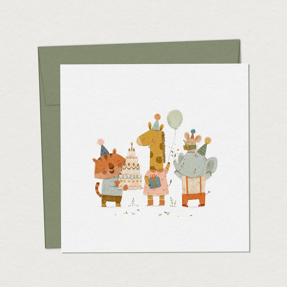 Carte de Souhait - Savane en Fête