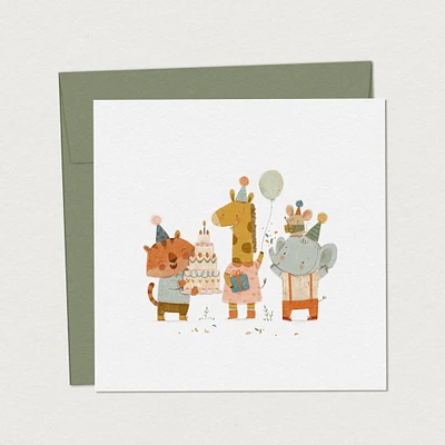 Carte de Souhait - Savane en Fête