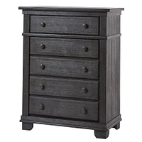 Commode 5 Tiroirs Torino Granite Vieilli
