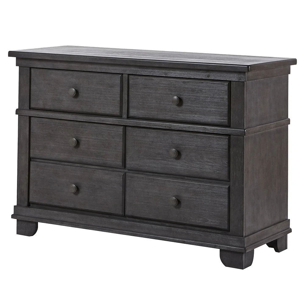 Commode 6 Tiroirs Torino Granite Vieilli
