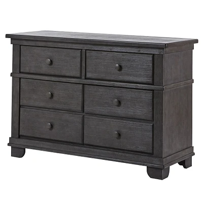 Commode 6 Tiroirs Torino Granite Vieilli