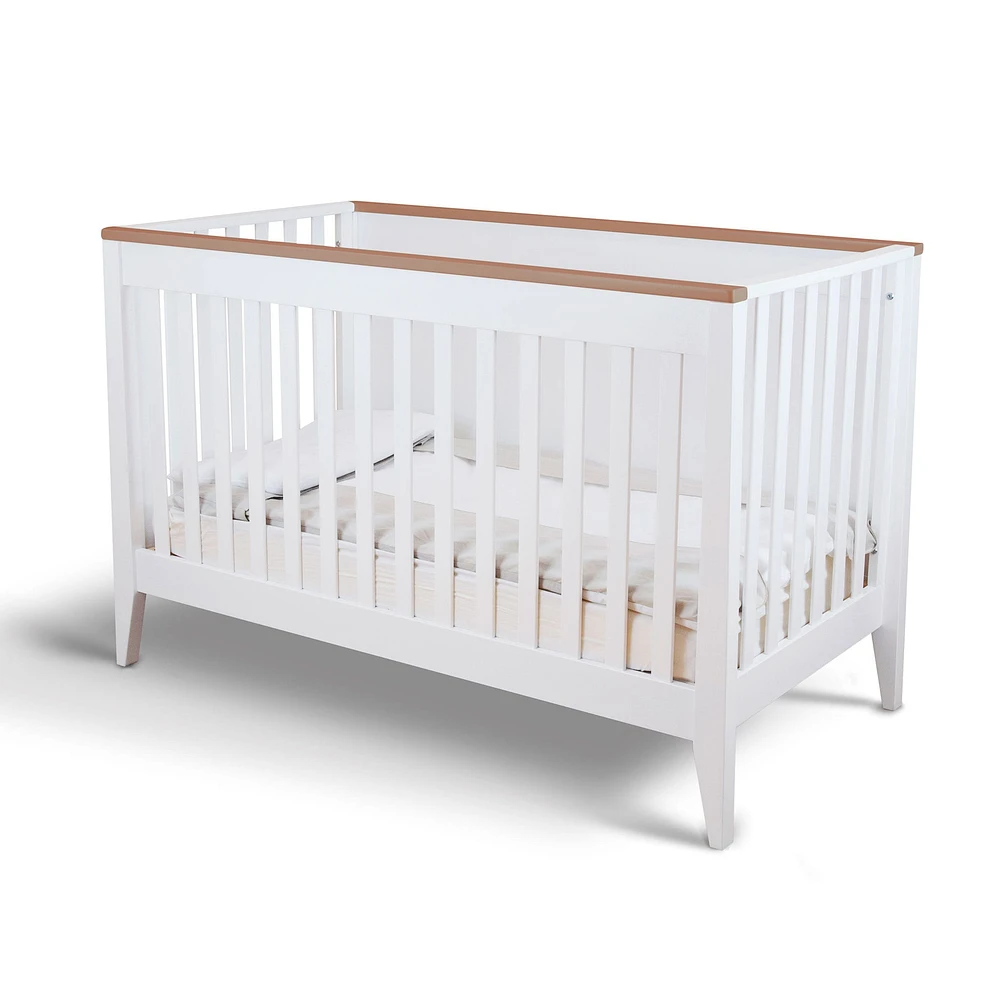 Botticelli Convertible Crib - White / Walnut