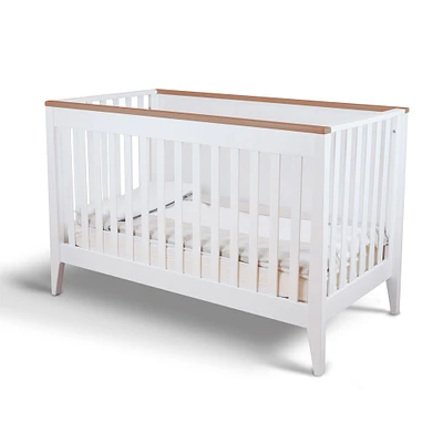 Botticelli Convertible Crib - White / Walnut