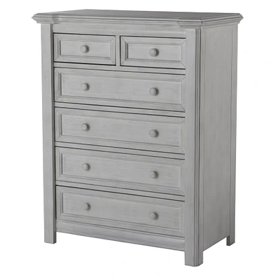 Commode 5 Tiroirs Cristallo Blanc Vintage