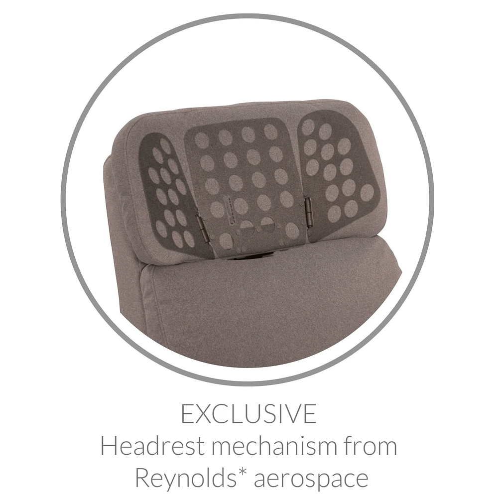Upholstered Rocking Armchair  Swivel, Glider, Recliner Hailey - Breather Driftwood Motorized Electric