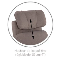 Fauteuil Berçant Inclinable Pivotant Hailey Como Sand avec Mécanisme Électrique