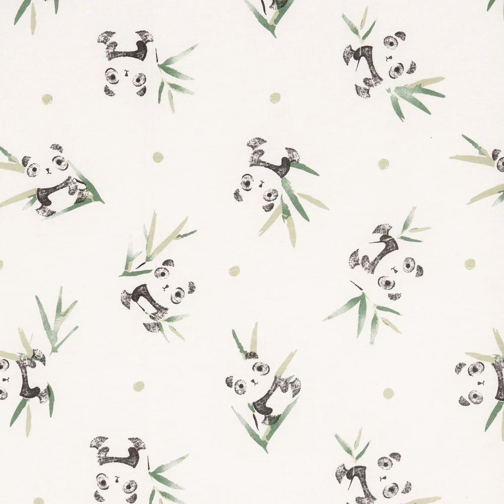 Baby Crib Fitted Sheet - Bamboo Panda