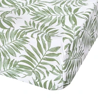 Crib Fitted Sheet - Tropical Green